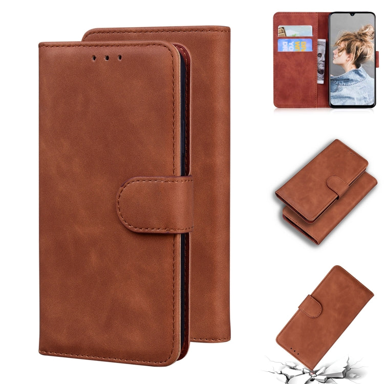 For Blackview A80 Skin Feel Pure Color Flip Leather Phone Case
