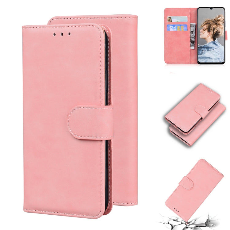 For Blackview A80 Skin Feel Pure Color Flip Leather Phone Case