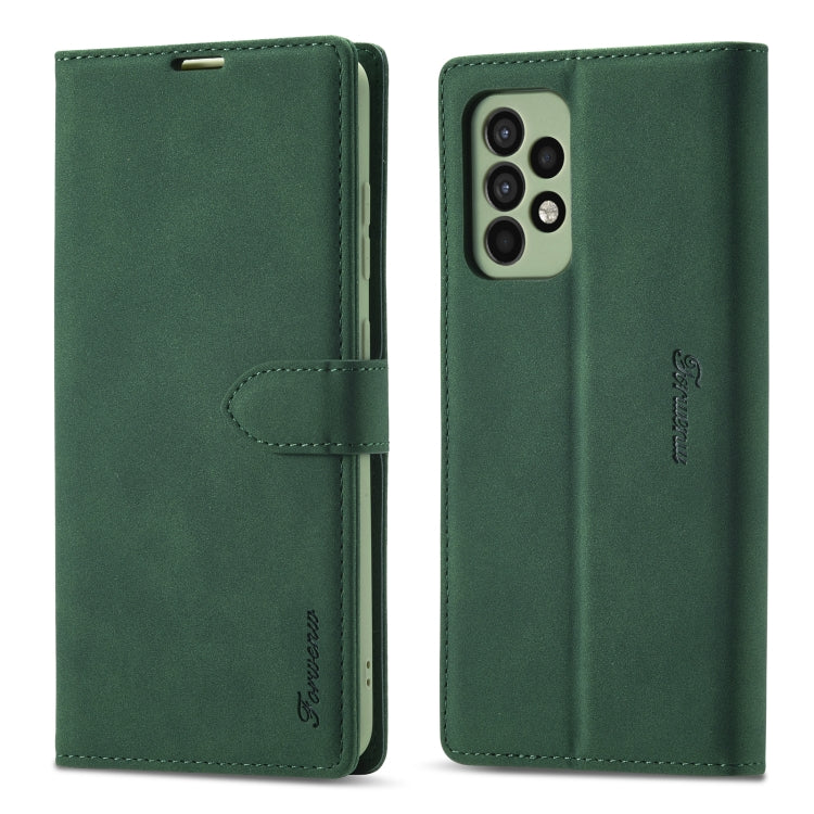 For Samsung Galaxy A52 Forwenw F1 Series Matte Strong Magnetism Leather Phone Case