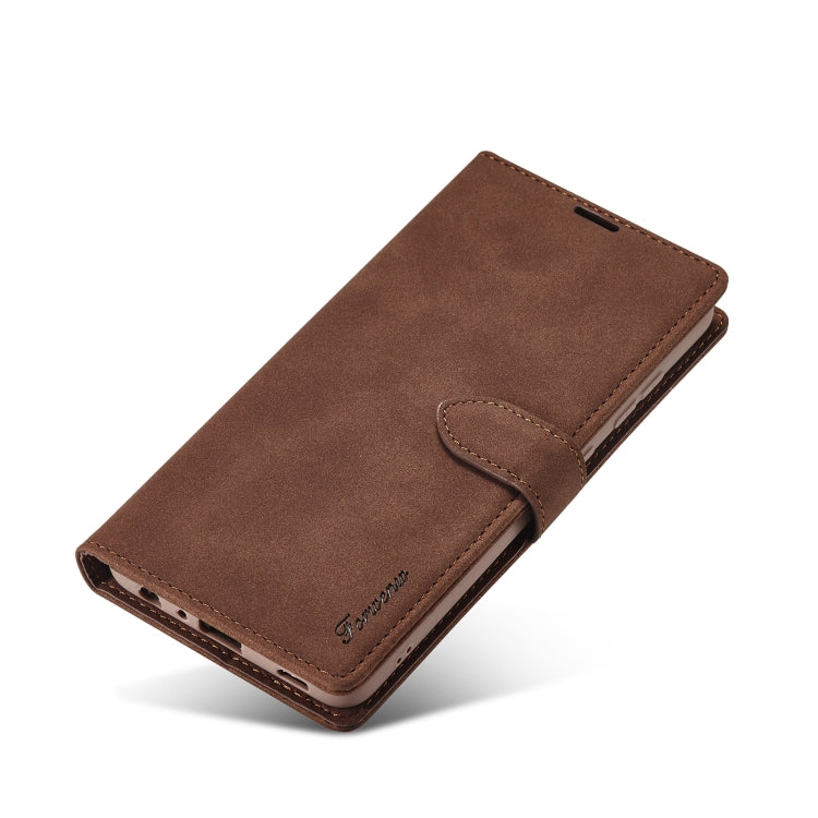 For Samsung Galaxy A52 Forwenw F1 Series Matte Strong Magnetism Leather Phone Case