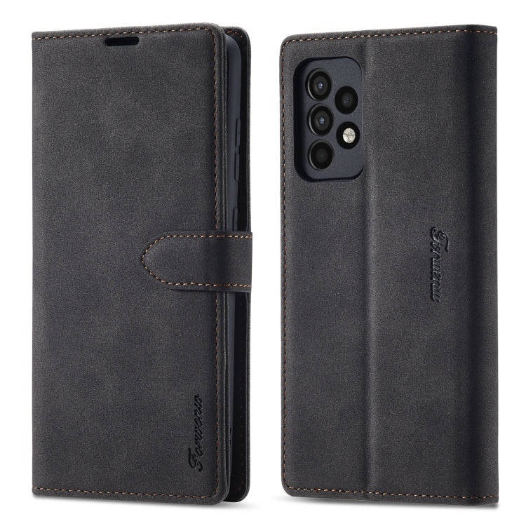 For Samsung Galaxy A52 Forwenw F1 Series Matte Strong Magnetism Leather Phone Case