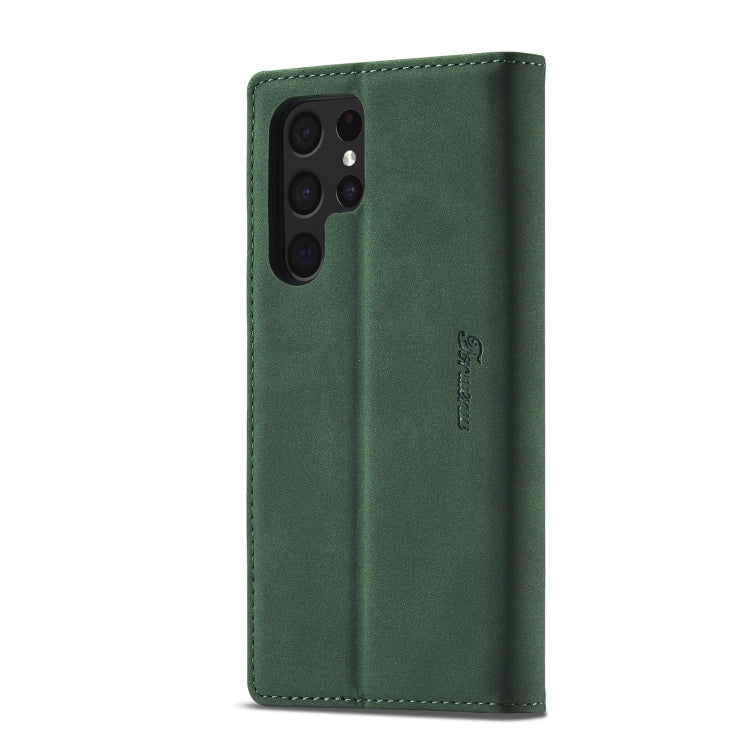 For Samsung Galaxy S22 Ultra 5G Forwenw F1 Series Matte Strong Magnetism Leather Phone Case