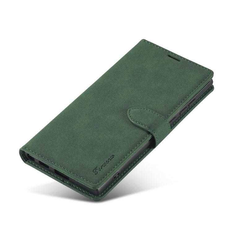 For Samsung Galaxy S22 Ultra 5G Forwenw F1 Series Matte Strong Magnetism Leather Phone Case
