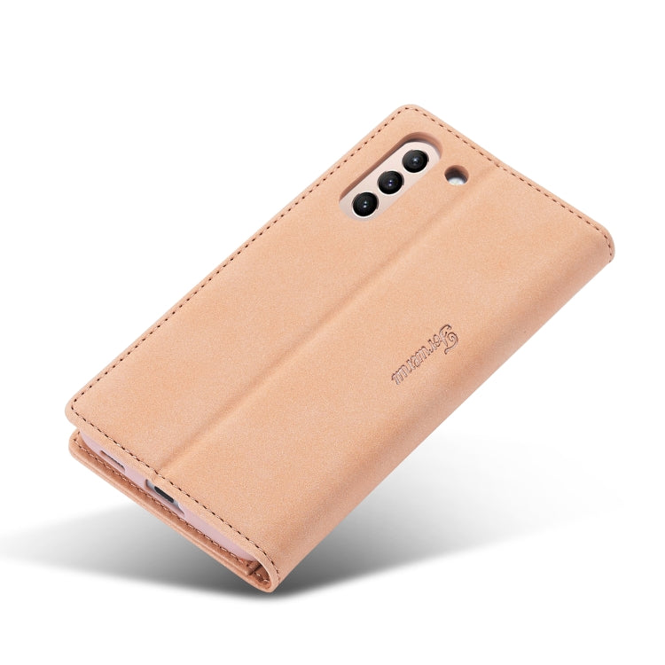 For Samsung Galaxy S22 5G Forwenw F1 Series Matte Strong Magnetism Leather Phone Case