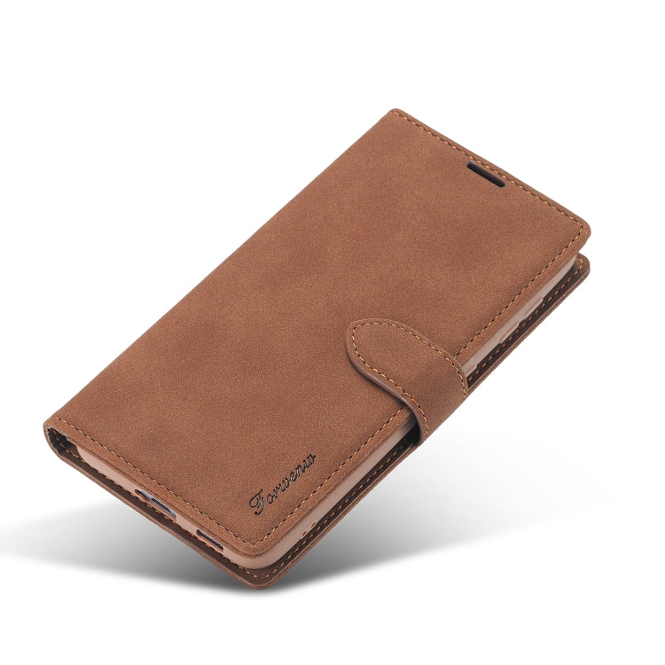 For Samsung Galaxy S22 5G Forwenw F1 Series Matte Strong Magnetism Leather Phone Case