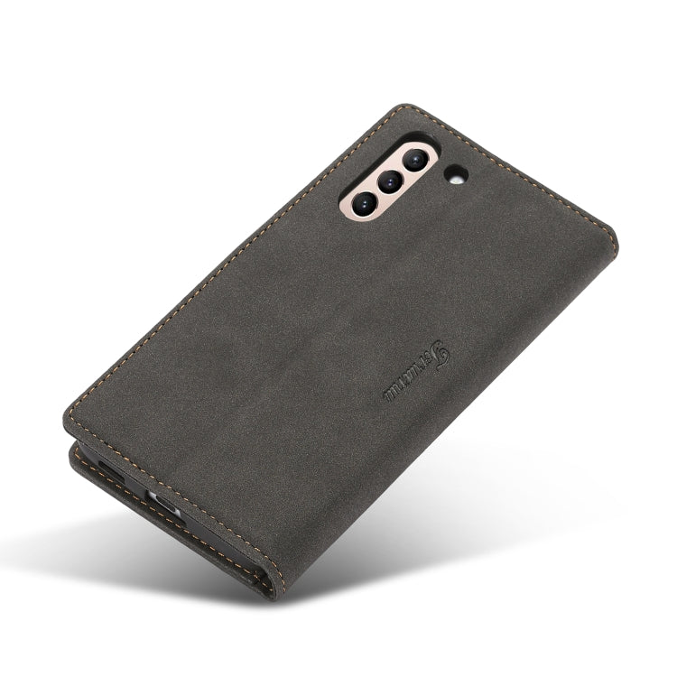 For Samsung Galaxy S22 5G Forwenw F1 Series Matte Strong Magnetism Leather Phone Case