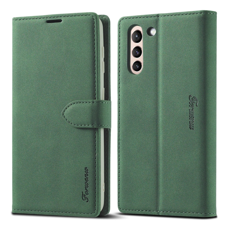 For Samsung Galaxy S22+ 5G Forwenw F1 Series Matte Strong Magnetism Leather Phone Case