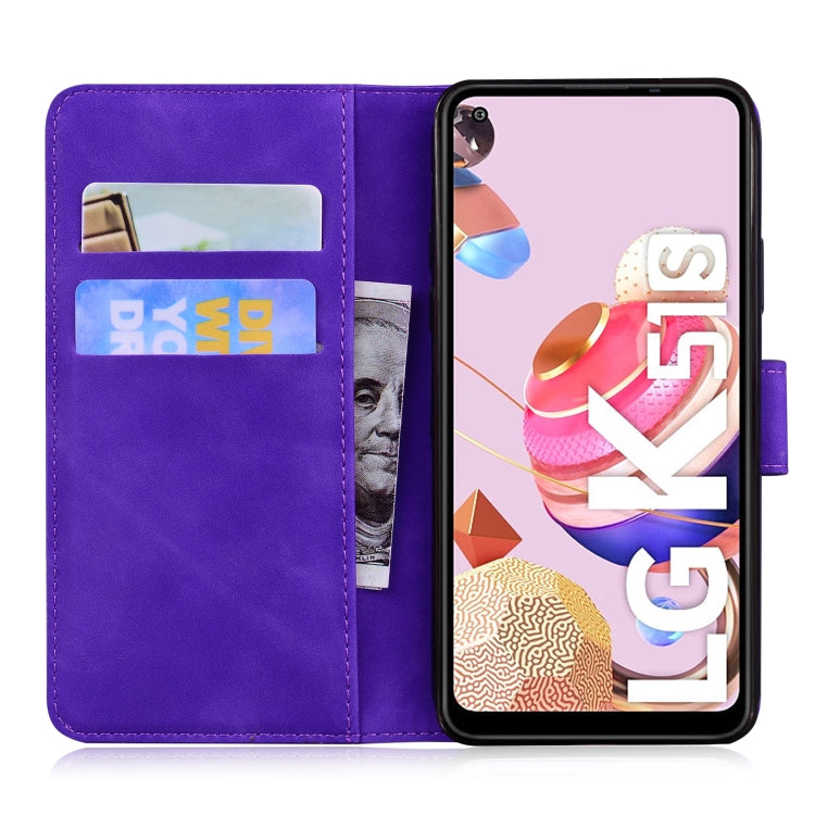 For LG K41S / K51S Skin Feel Pure Color Flip Leather Phone Case