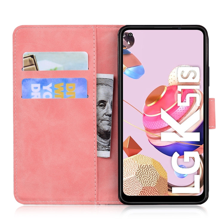For LG K41S / K51S Skin Feel Pure Color Flip Leather Phone Case