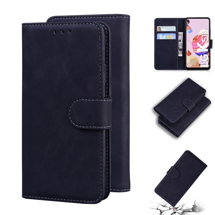For LG K41S / K51S Skin Feel Pure Color Flip Leather Phone Case