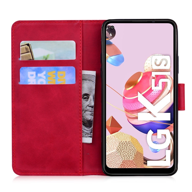 For LG K41S / K51S Skin Feel Pure Color Flip Leather Phone Case