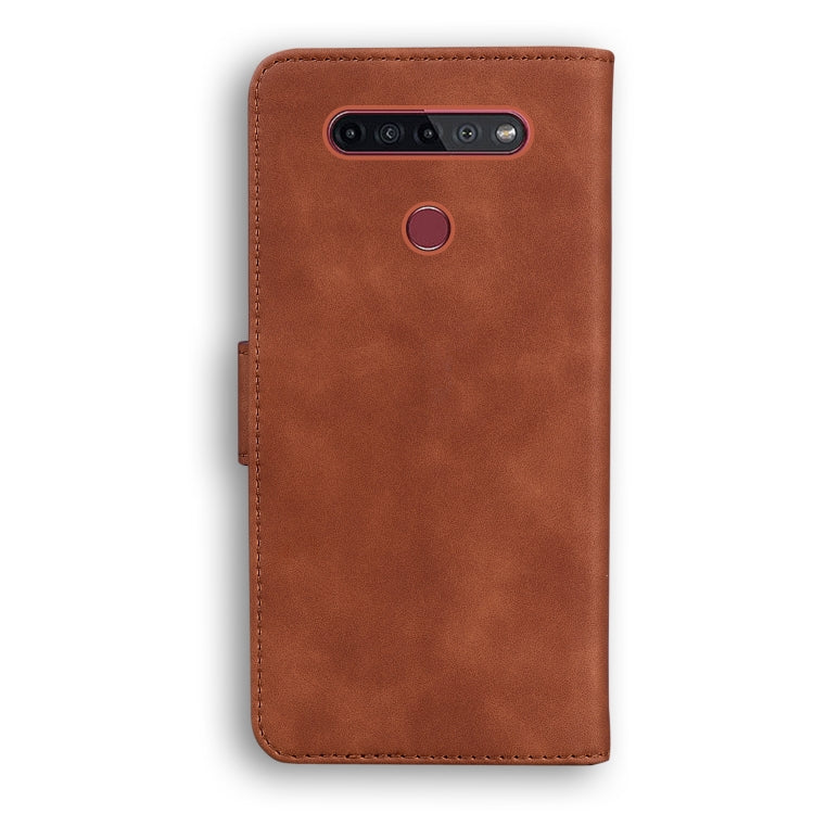For LG K41S / K51S Skin Feel Pure Color Flip Leather Phone Case