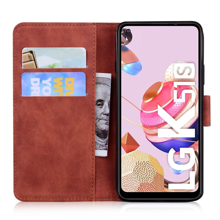 For LG K41S / K51S Skin Feel Pure Color Flip Leather Phone Case