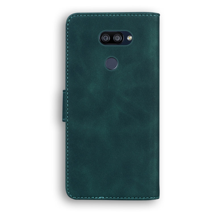 For LG K40S Skin Feel Pure Color Flip Leather Phone Case