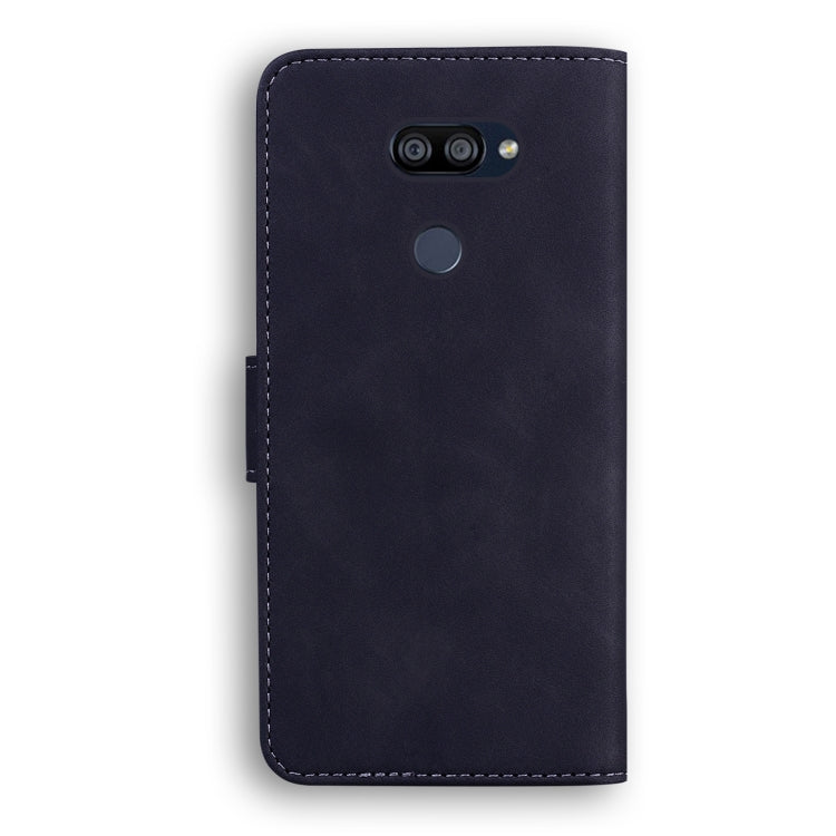 For LG K40S Skin Feel Pure Color Flip Leather Phone Case