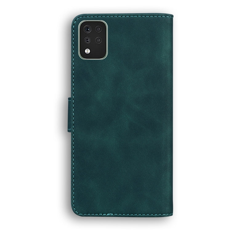 For LG K42 Skin Feel Pure Color Flip Leather Phone Case