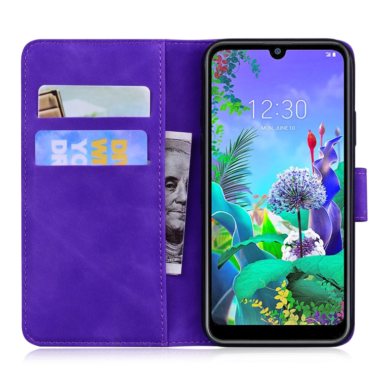 For LG K50 / Q60 Skin Feel Pure Color Flip Leather Phone Case