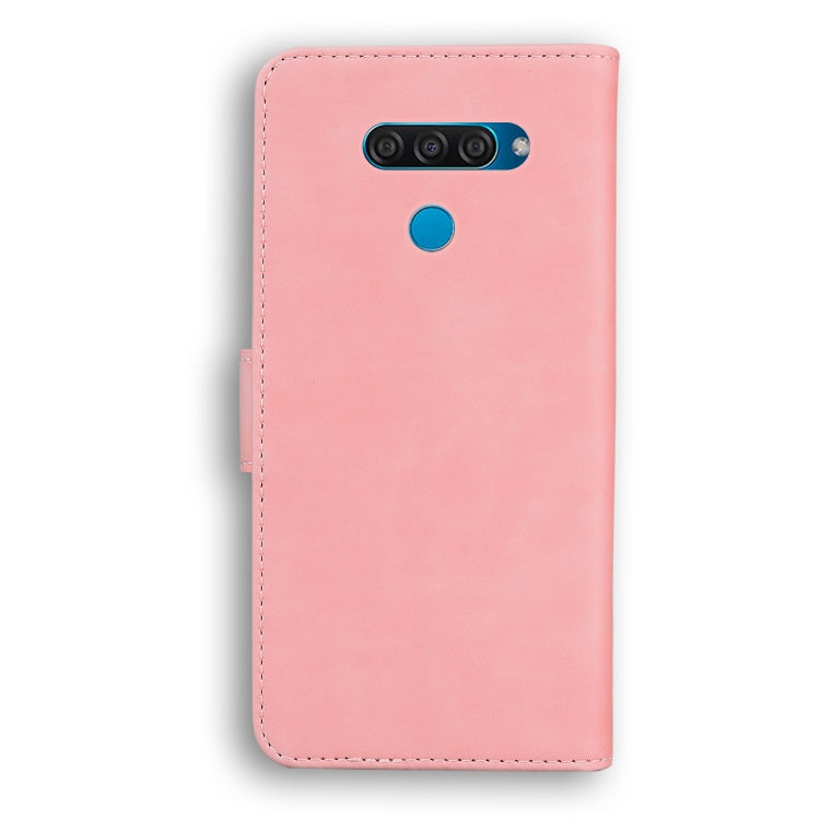 For LG K50 / Q60 Skin Feel Pure Color Flip Leather Phone Case