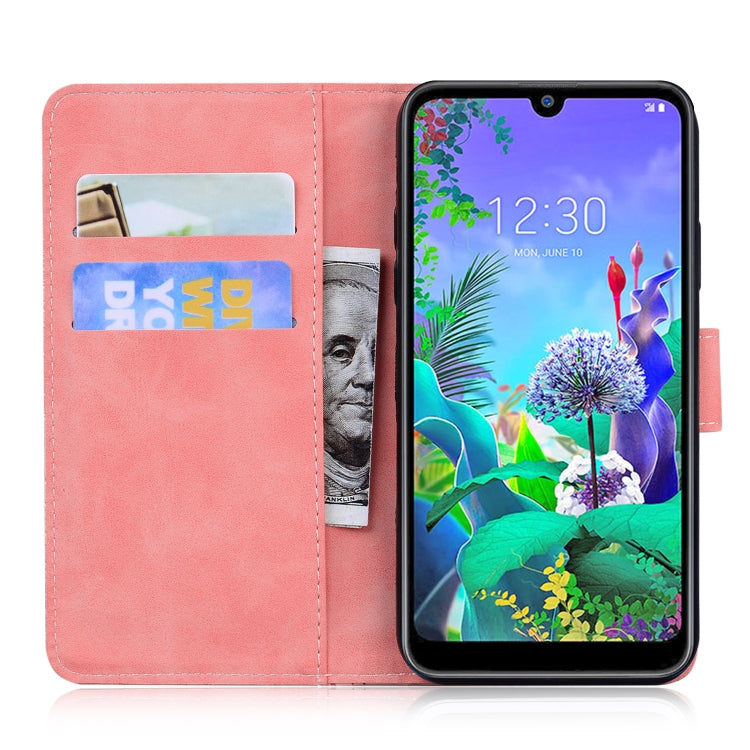For LG K50 / Q60 Skin Feel Pure Color Flip Leather Phone Case