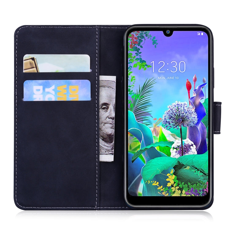 For LG K50 / Q60 Skin Feel Pure Color Flip Leather Phone Case