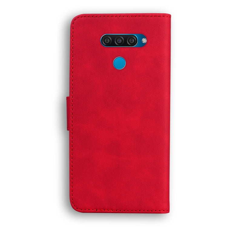 For LG K50 / Q60 Skin Feel Pure Color Flip Leather Phone Case