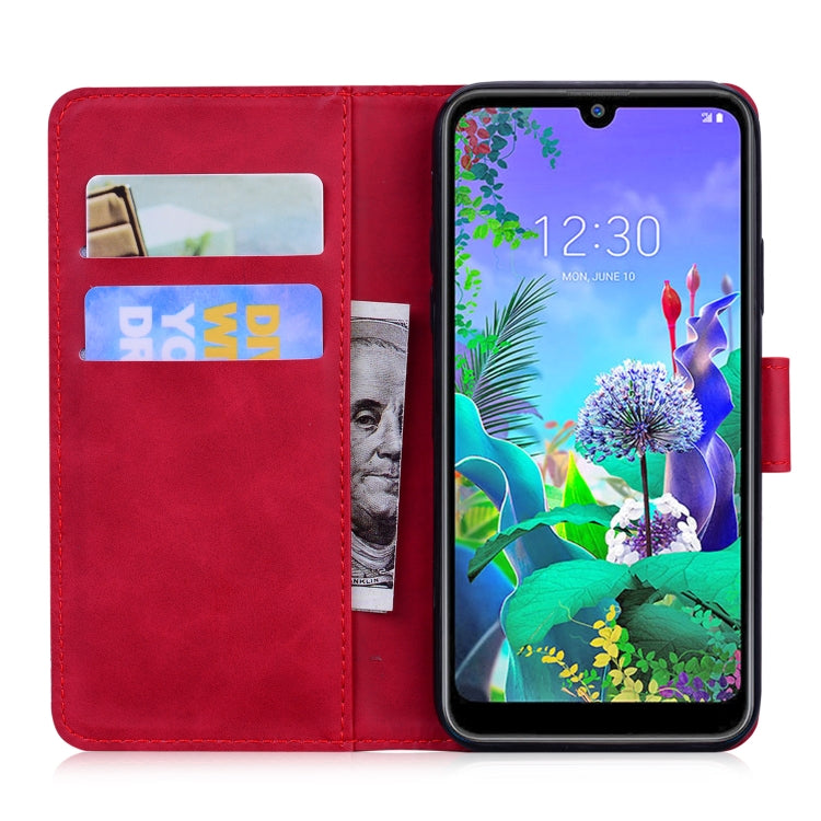 For LG K50 / Q60 Skin Feel Pure Color Flip Leather Phone Case