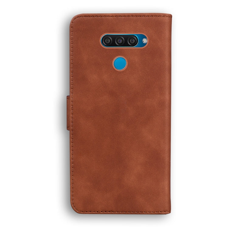 For LG K50 / Q60 Skin Feel Pure Color Flip Leather Phone Case