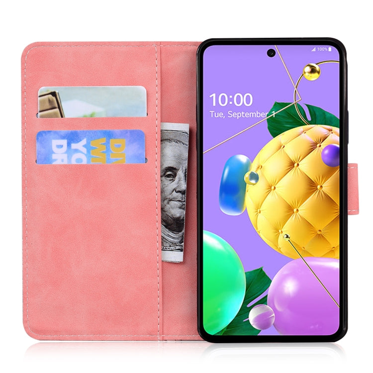 For LG K52 / K62 / Q52 Skin Feel Pure Color Flip Leather Phone Case