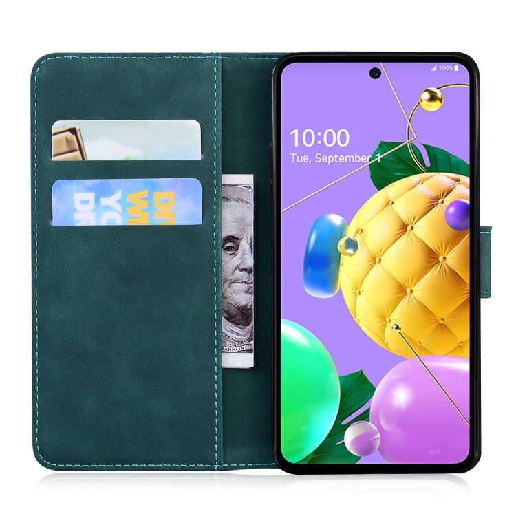 For LG K52 / K62 / Q52 Skin Feel Pure Color Flip Leather Phone Case