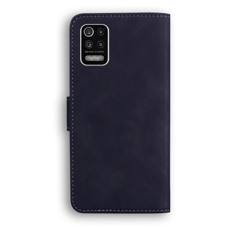 For LG K52 / K62 / Q52 Skin Feel Pure Color Flip Leather Phone Case