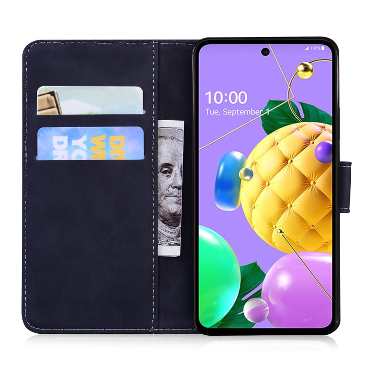 For LG K52 / K62 / Q52 Skin Feel Pure Color Flip Leather Phone Case