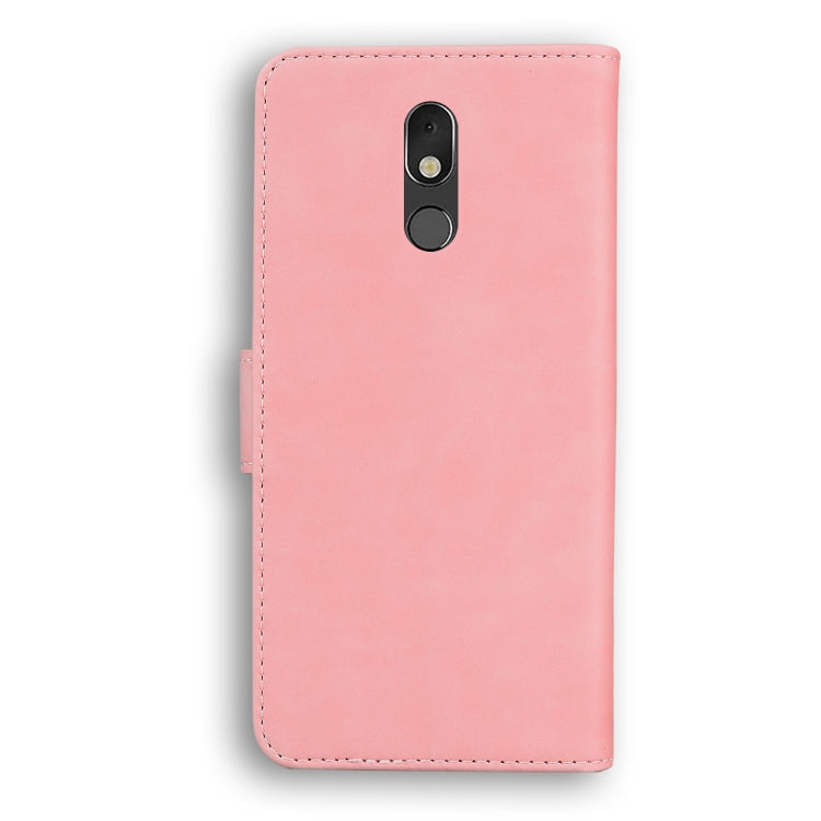 For LG Stylo 5 Skin Feel Pure Color Flip Leather Phone Case