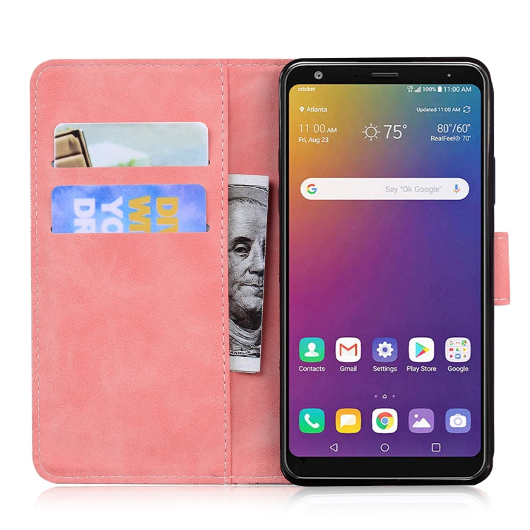 For LG Stylo 5 Skin Feel Pure Color Flip Leather Phone Case