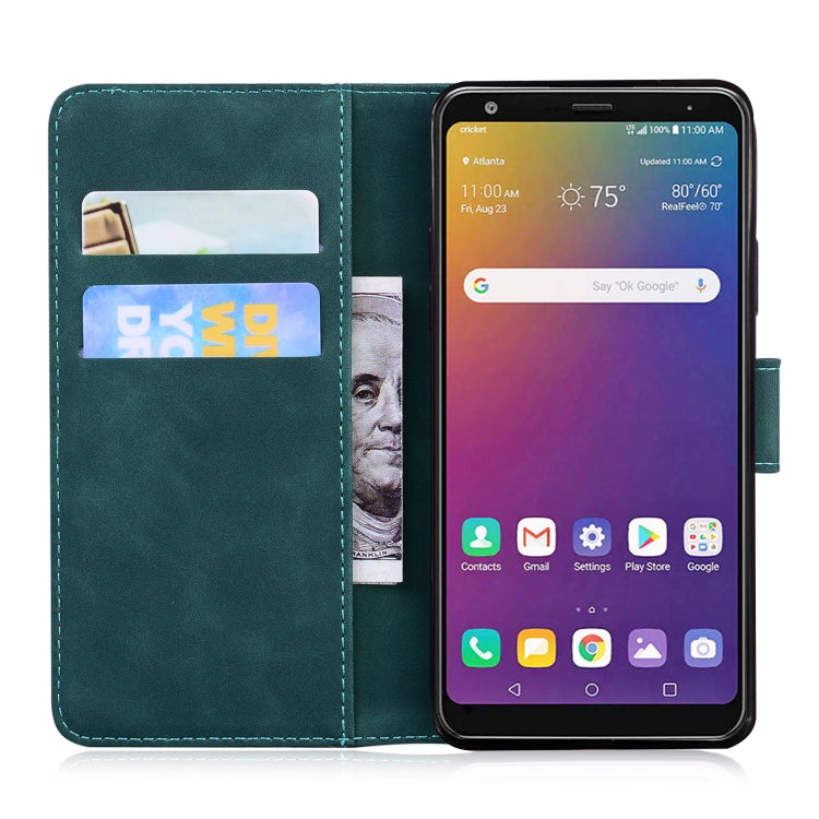 For LG Stylo 5 Skin Feel Pure Color Flip Leather Phone Case