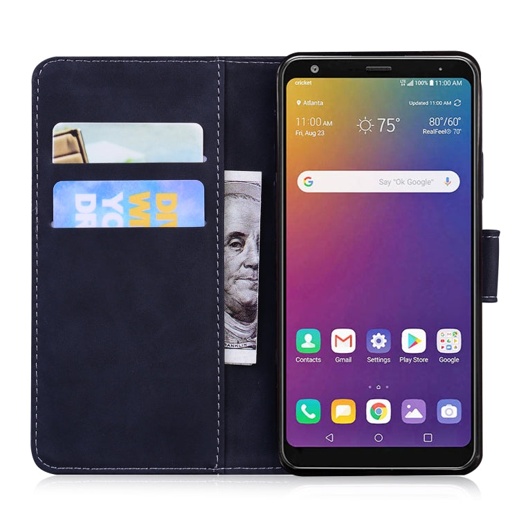 For LG Stylo 5 Skin Feel Pure Color Flip Leather Phone Case