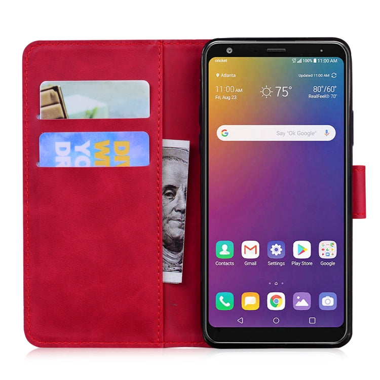 For LG Stylo 5 Skin Feel Pure Color Flip Leather Phone Case