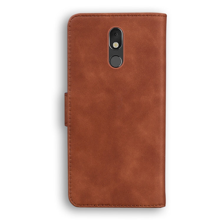 For LG Stylo 5 Skin Feel Pure Color Flip Leather Phone Case