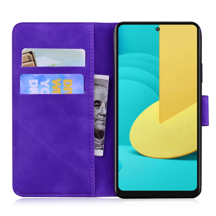 For LG Stylo 7 5G Skin Feel Pure Color Flip Leather Phone Case