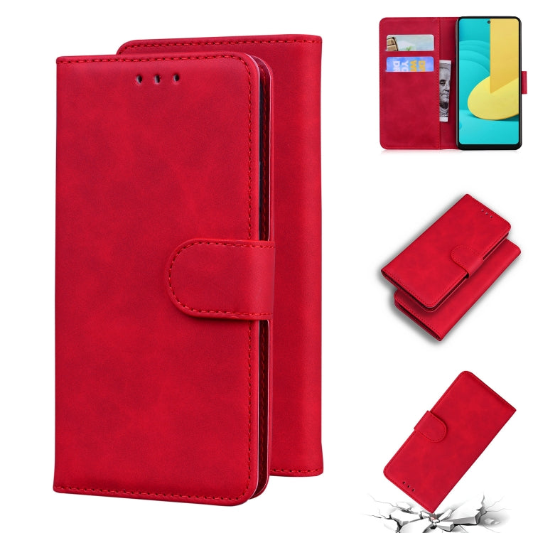 For LG Stylo 7 5G Skin Feel Pure Color Flip Leather Phone Case