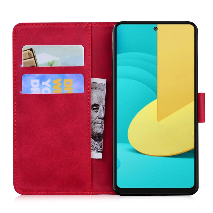 For LG Stylo 7 5G Skin Feel Pure Color Flip Leather Phone Case