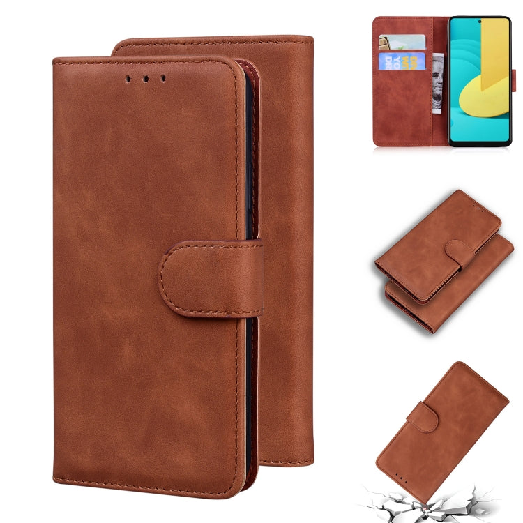 For LG Stylo 7 5G Skin Feel Pure Color Flip Leather Phone Case