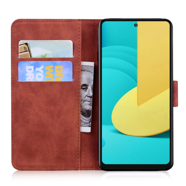 For LG Stylo 7 5G Skin Feel Pure Color Flip Leather Phone Case