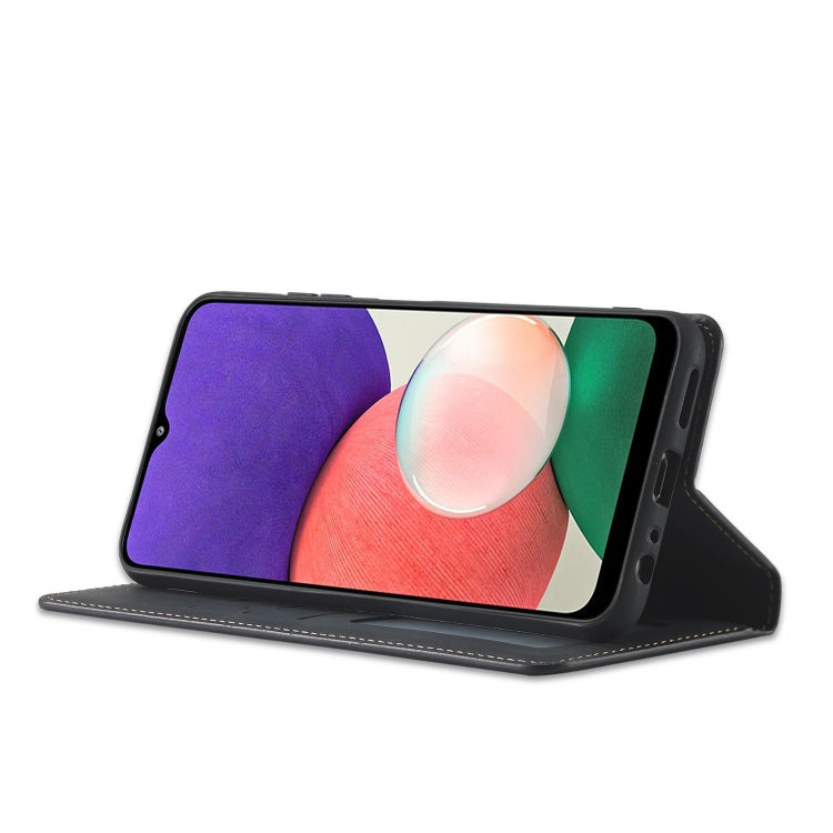 For Samsung Galaxy A22 5G Forwenw Dream Series Oil Edge Strong Magnetism Leather Phone Case