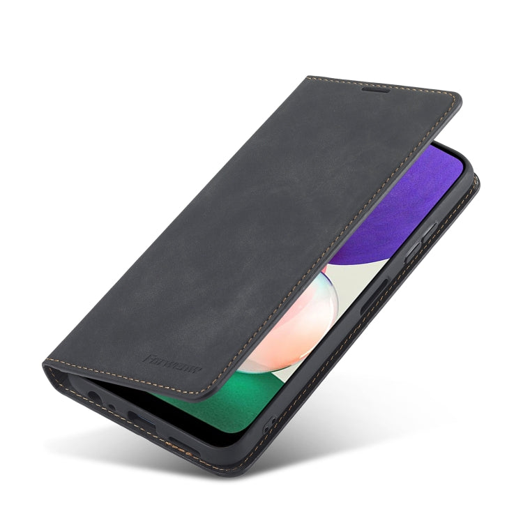 For Samsung Galaxy A22 5G Forwenw Dream Series Oil Edge Strong Magnetism Leather Phone Case