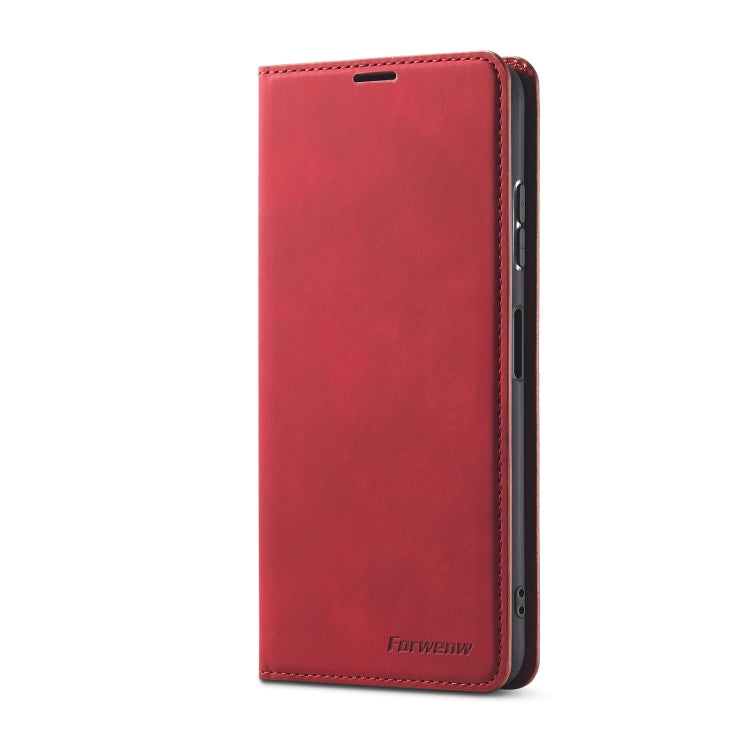For Samsung Galaxy A22 5G Forwenw Dream Series Oil Edge Strong Magnetism Leather Phone Case