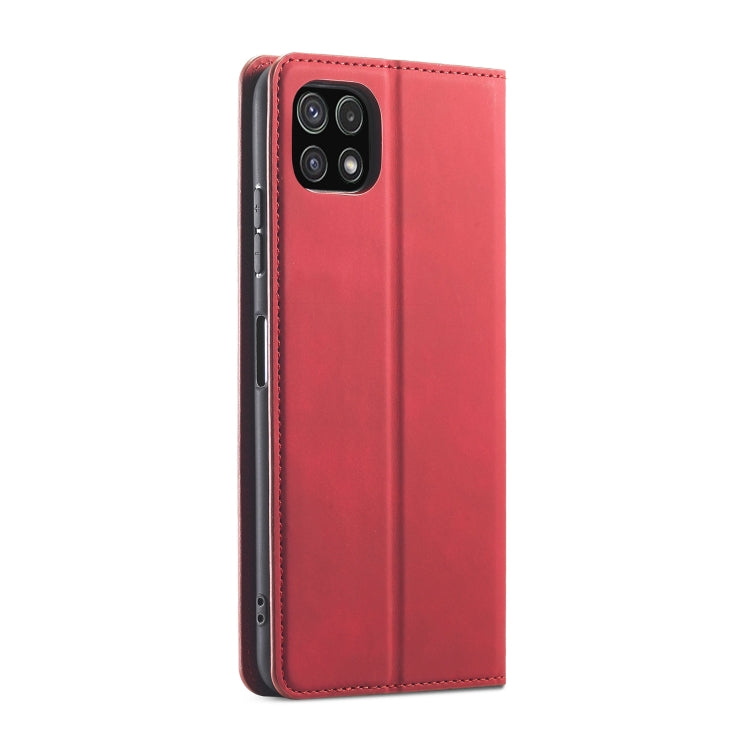 For Samsung Galaxy A22 5G Forwenw Dream Series Oil Edge Strong Magnetism Leather Phone Case
