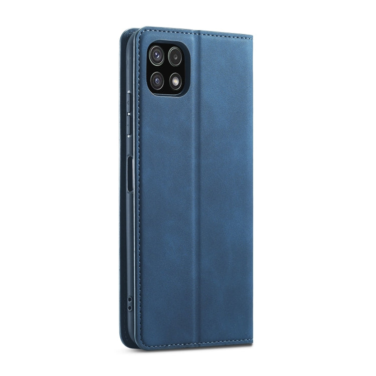 For Samsung Galaxy A22 5G Forwenw Dream Series Oil Edge Strong Magnetism Leather Phone Case