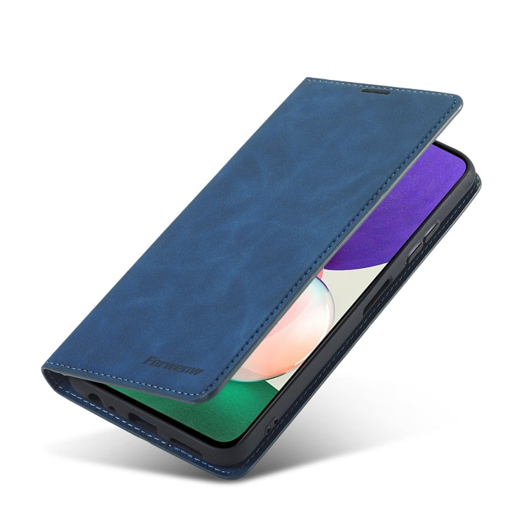 For Samsung Galaxy A22 5G Forwenw Dream Series Oil Edge Strong Magnetism Leather Phone Case
