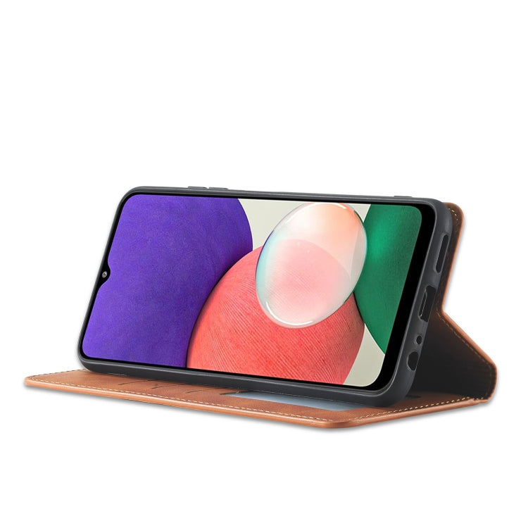 For Samsung Galaxy A22 5G Forwenw Dream Series Oil Edge Strong Magnetism Leather Phone Case