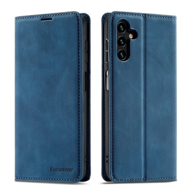 For Samsung Galaxy A13 5G Forwenw Dream Series Oil Edge Strong Magnetism Leather Phone Case